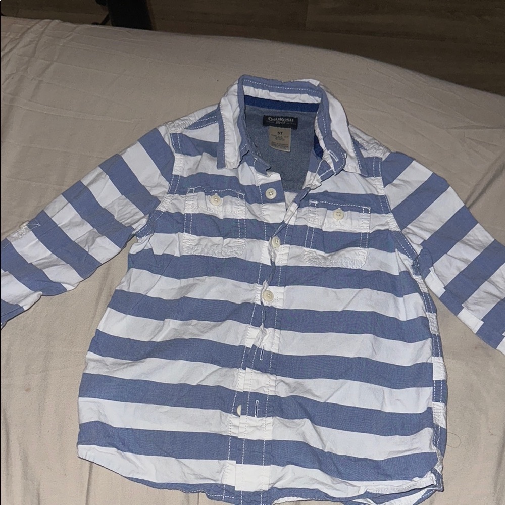 OshKosh B'gosh Blue and White Button Down Shirt